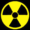 Señal de advertencia de radiactividad