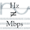 Hz no es igual Mbps