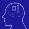 Logotipo de pensamientos computables en azul